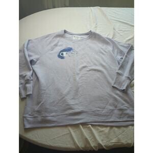 Champion Purple Spell out Crewneck Sweatshirt Womens size 3X Cozy lounge